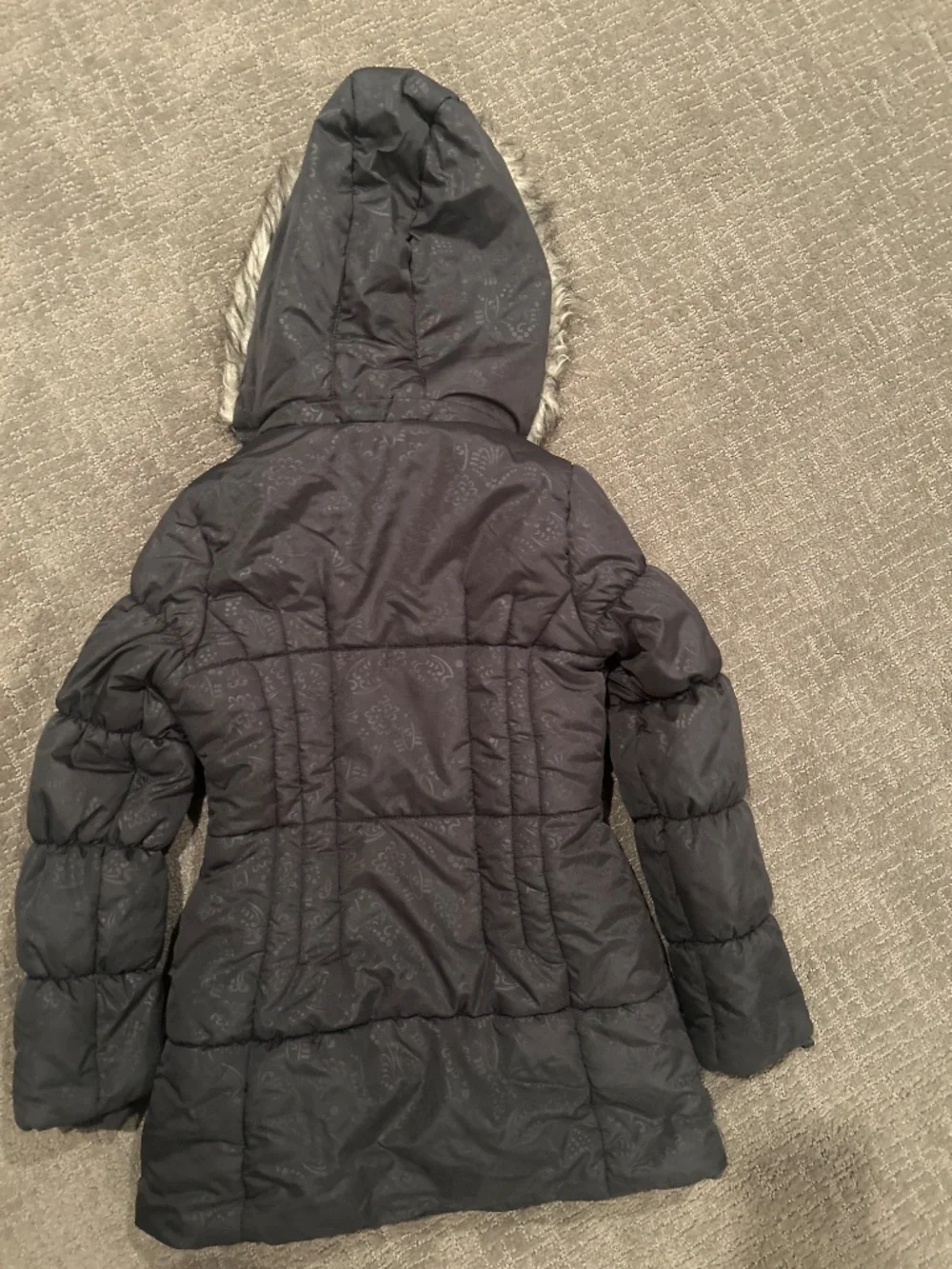 London Fog Black/Gray Winter Coat